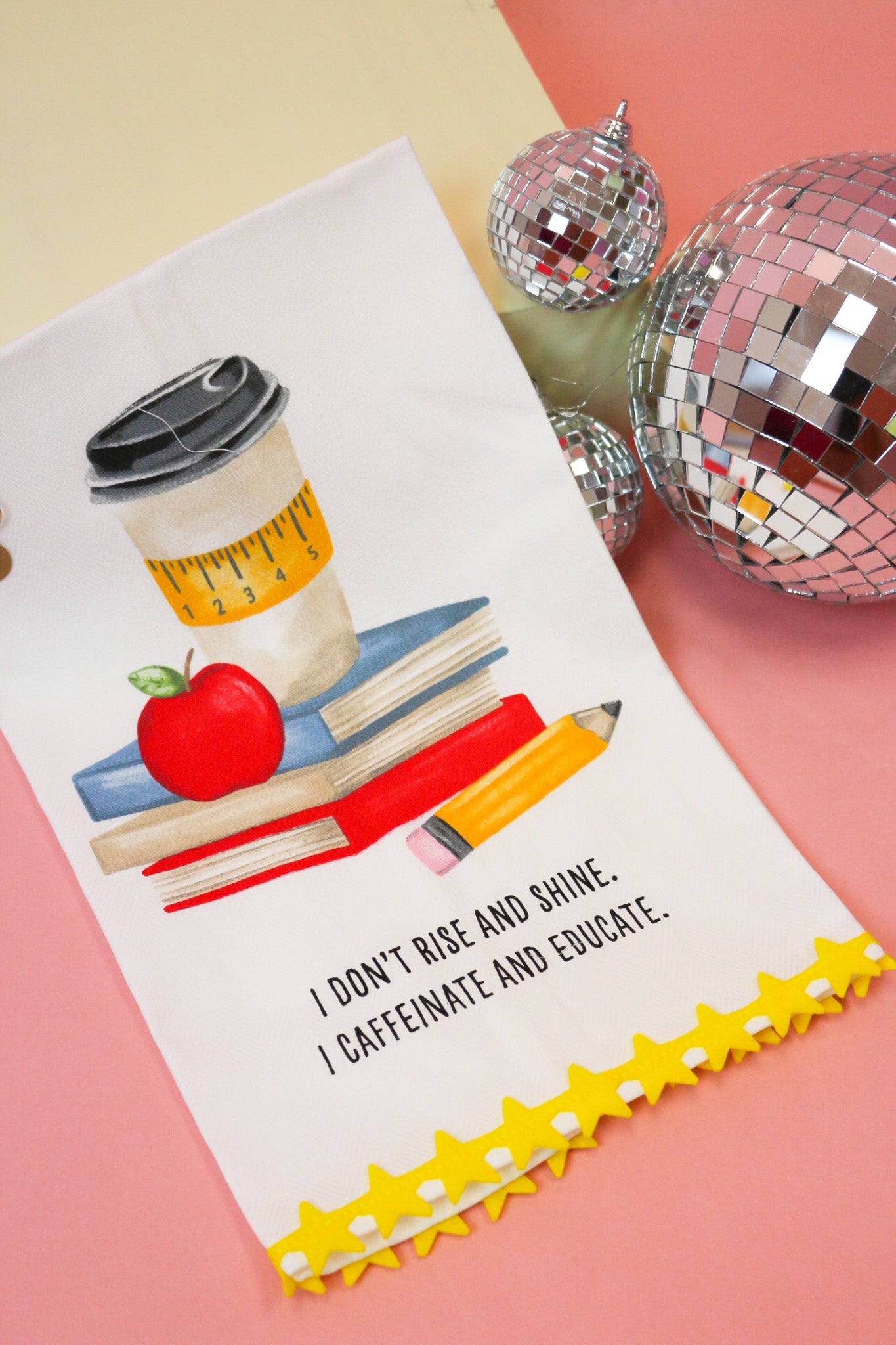 Mud Pie Teacher Trim Towel