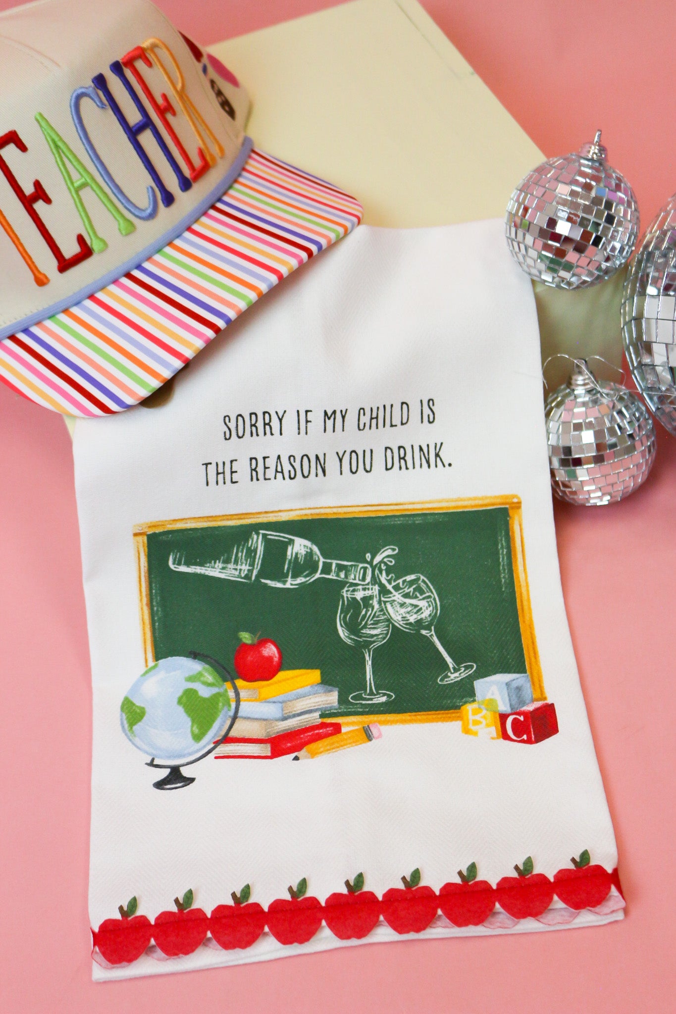 Mud Pie Teacher Trim Towel