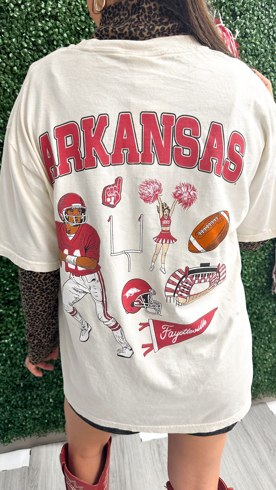 Fayetteville Arkansas Cream Graphic Tee