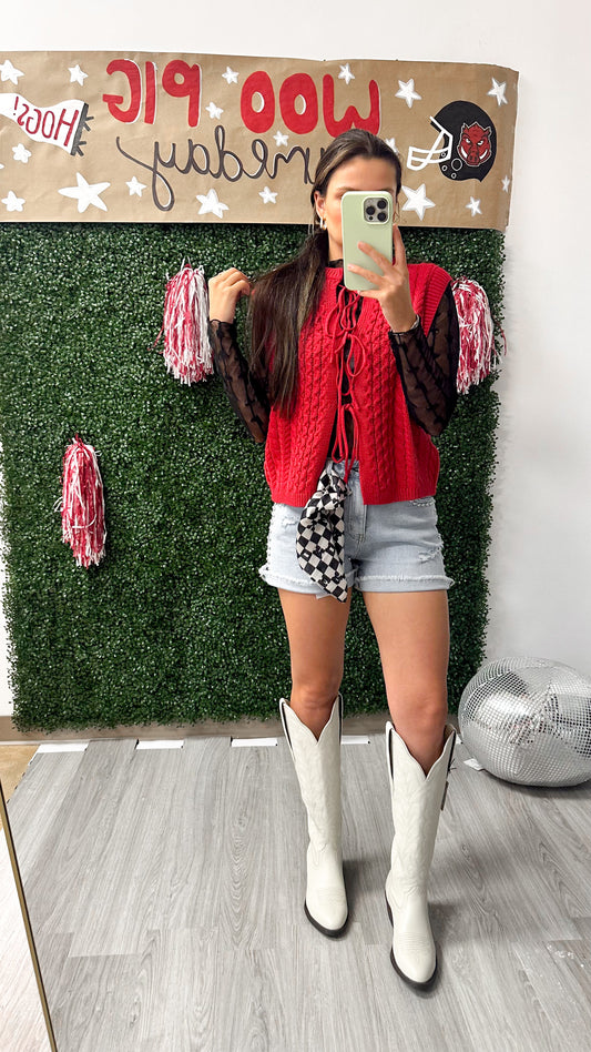 Playbook Picks Red Sweater Vest