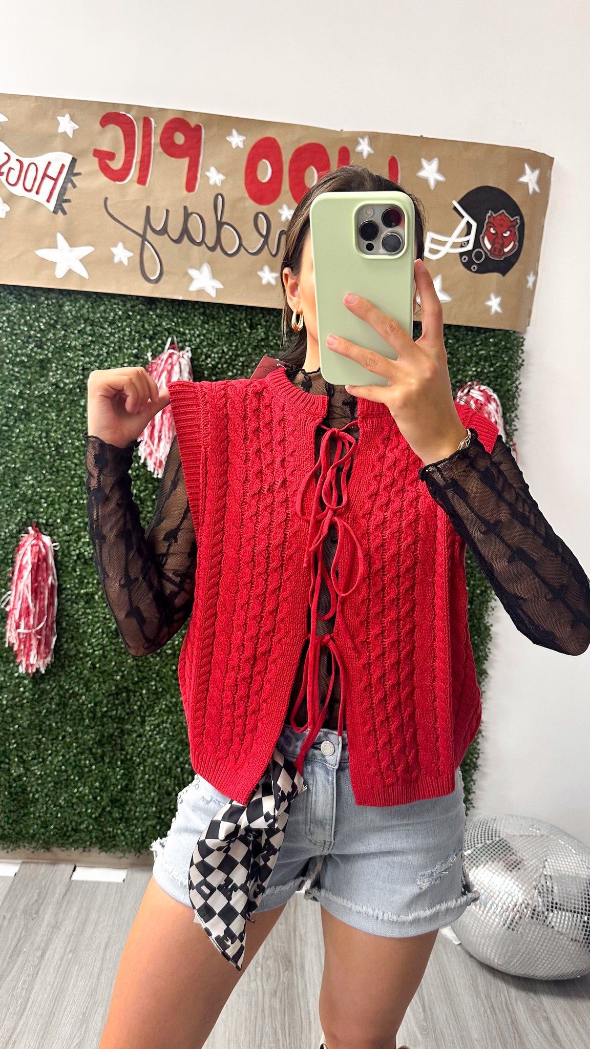 Playbook Picks Red Sweater Vest