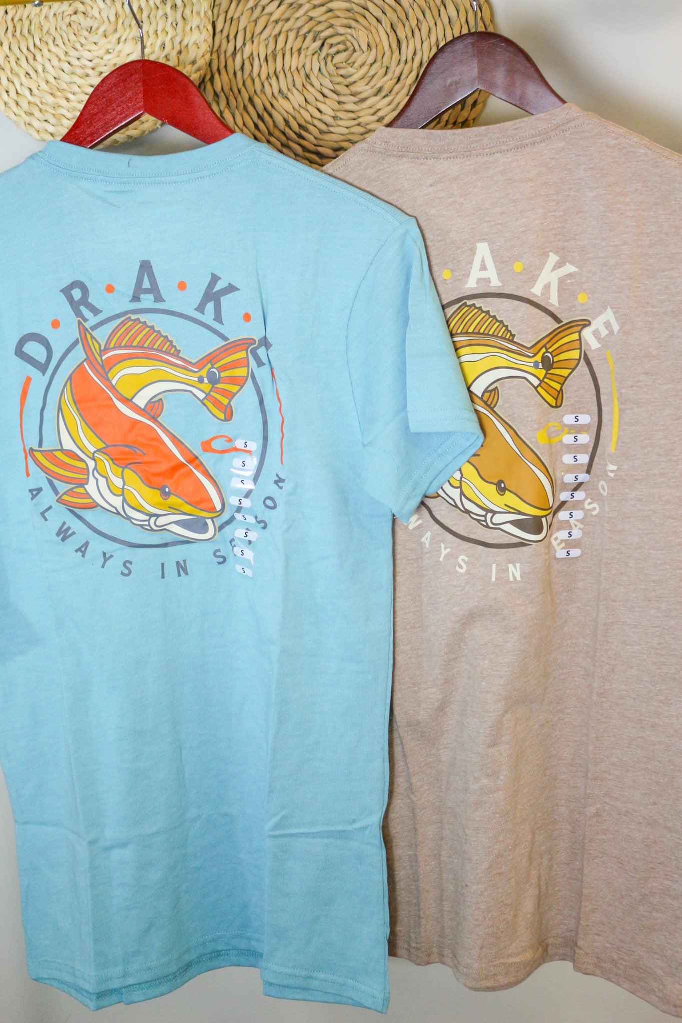 Drake Mens Retro Redfish T-Shirt - 2 Colors