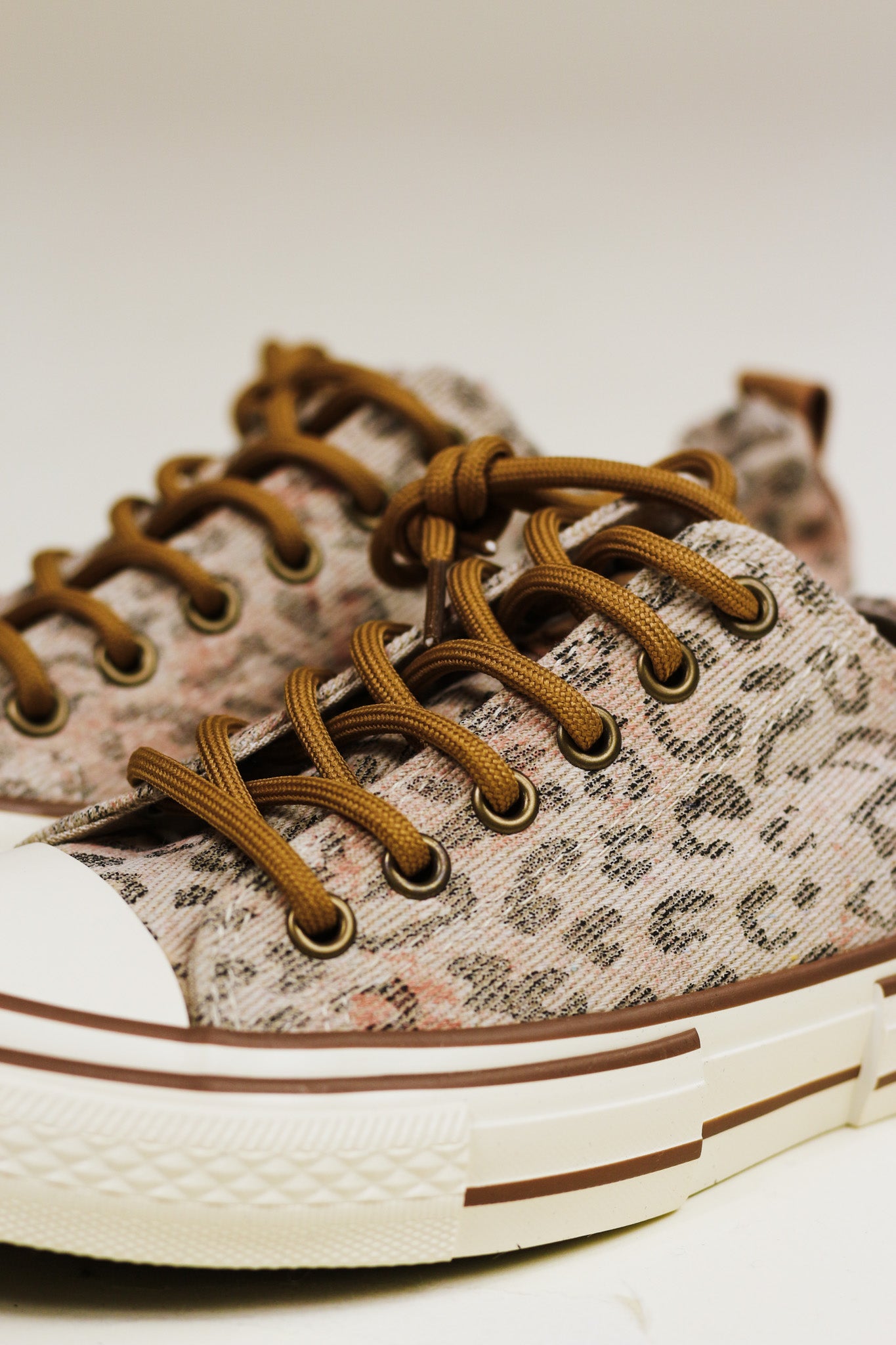 Driana Taupe Leopard Sneaker By Very G
