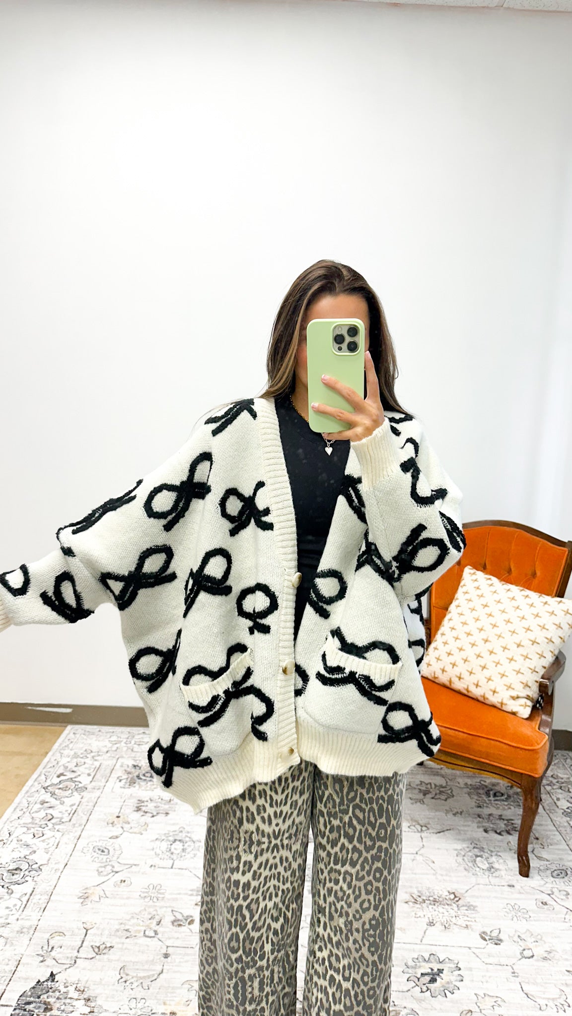 Put A Bow On It Sweater Cardigan -5 Colors