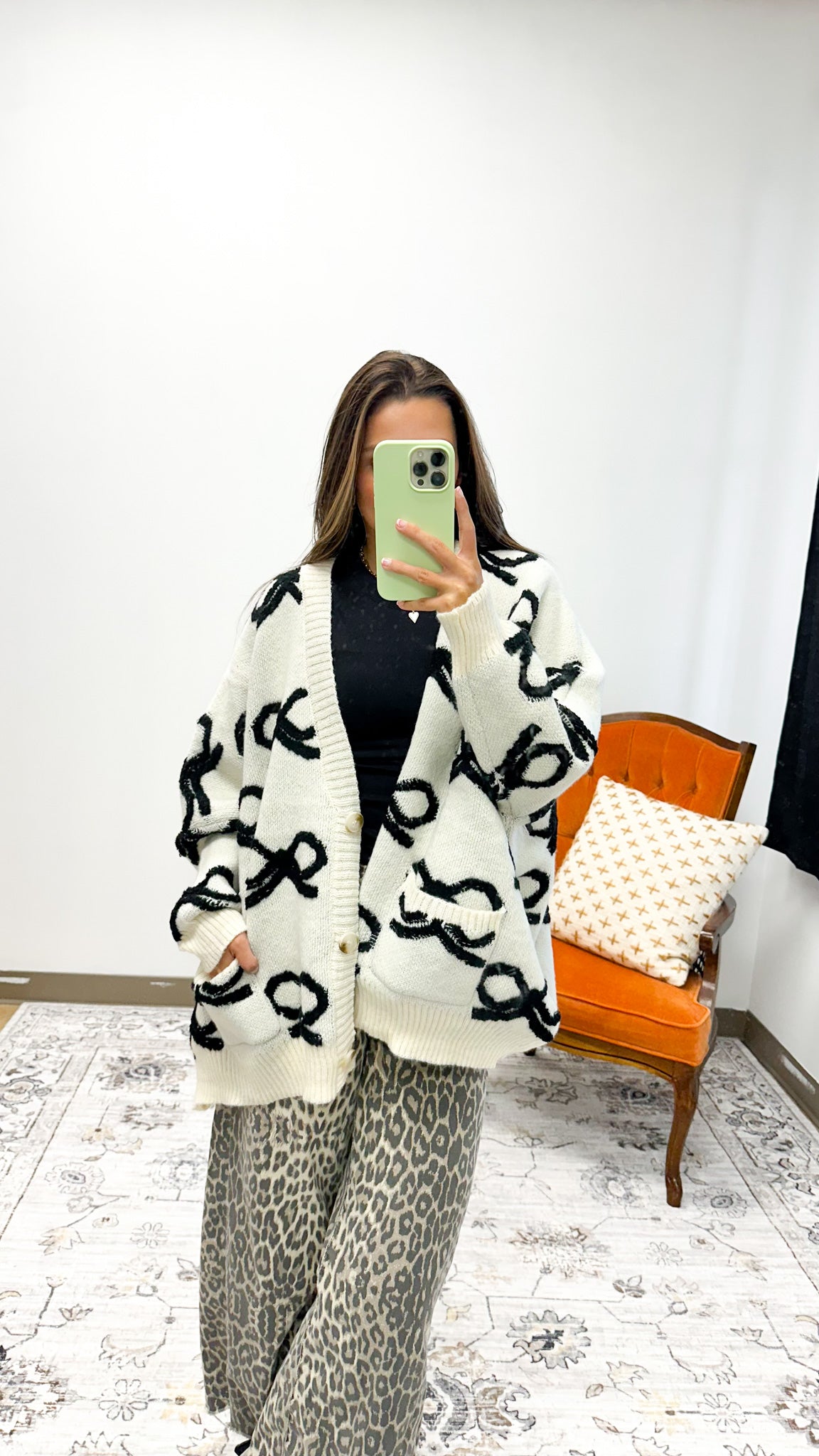 Put A Bow On It Sweater Cardigan -5 Colors