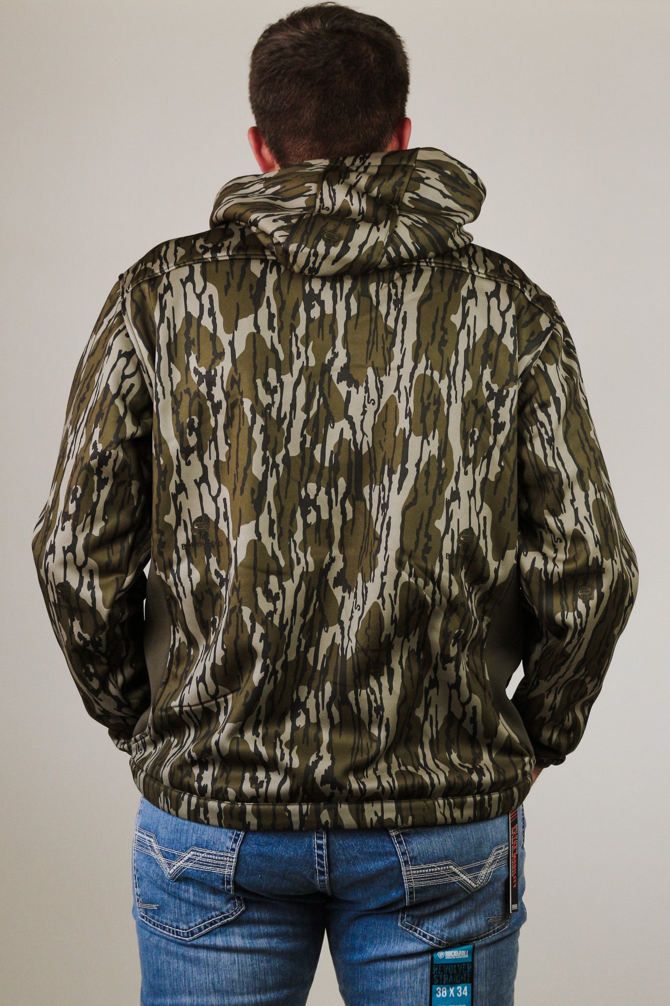 Green Camo bottomland MST Endurance Hoodie With Kangaroo Pouch