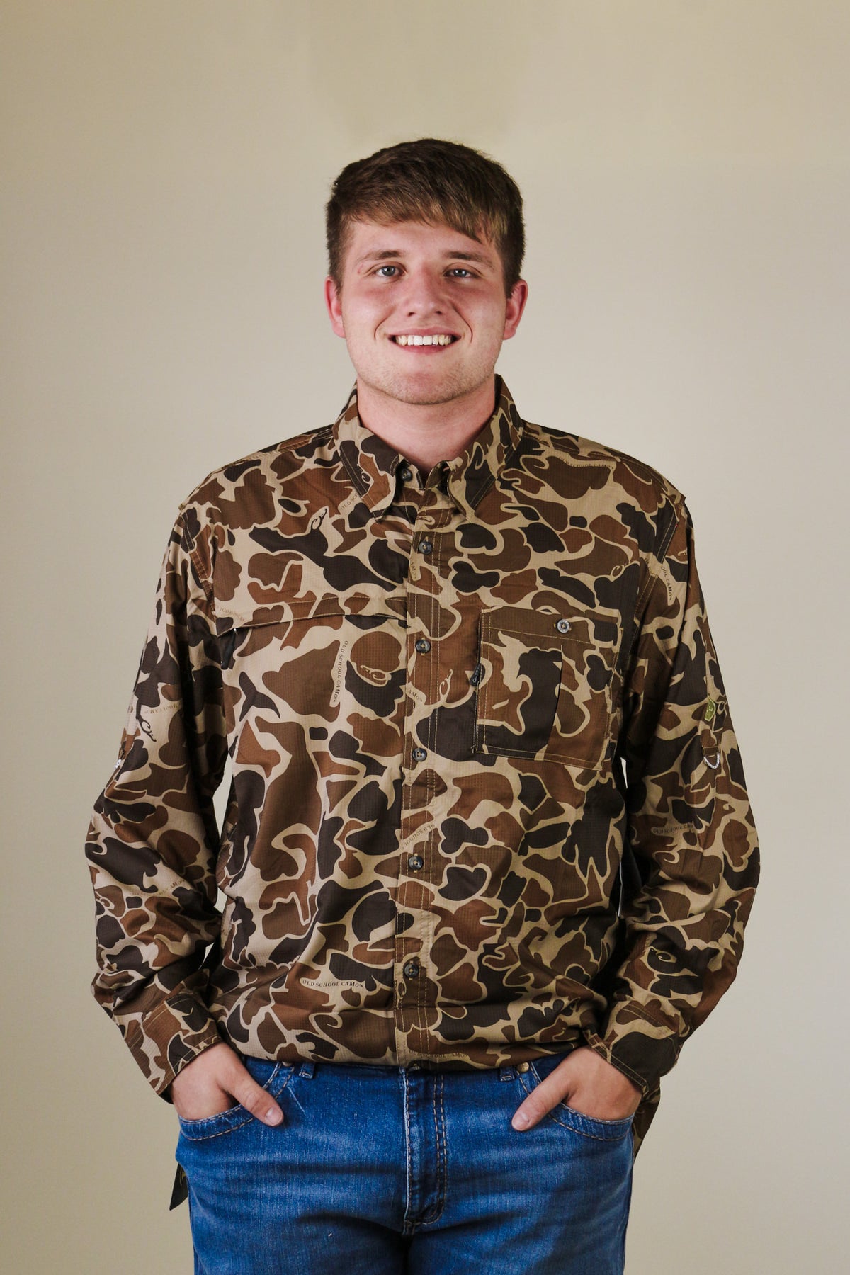 men's long sleeve animal print shirt at  Men's Clothing store