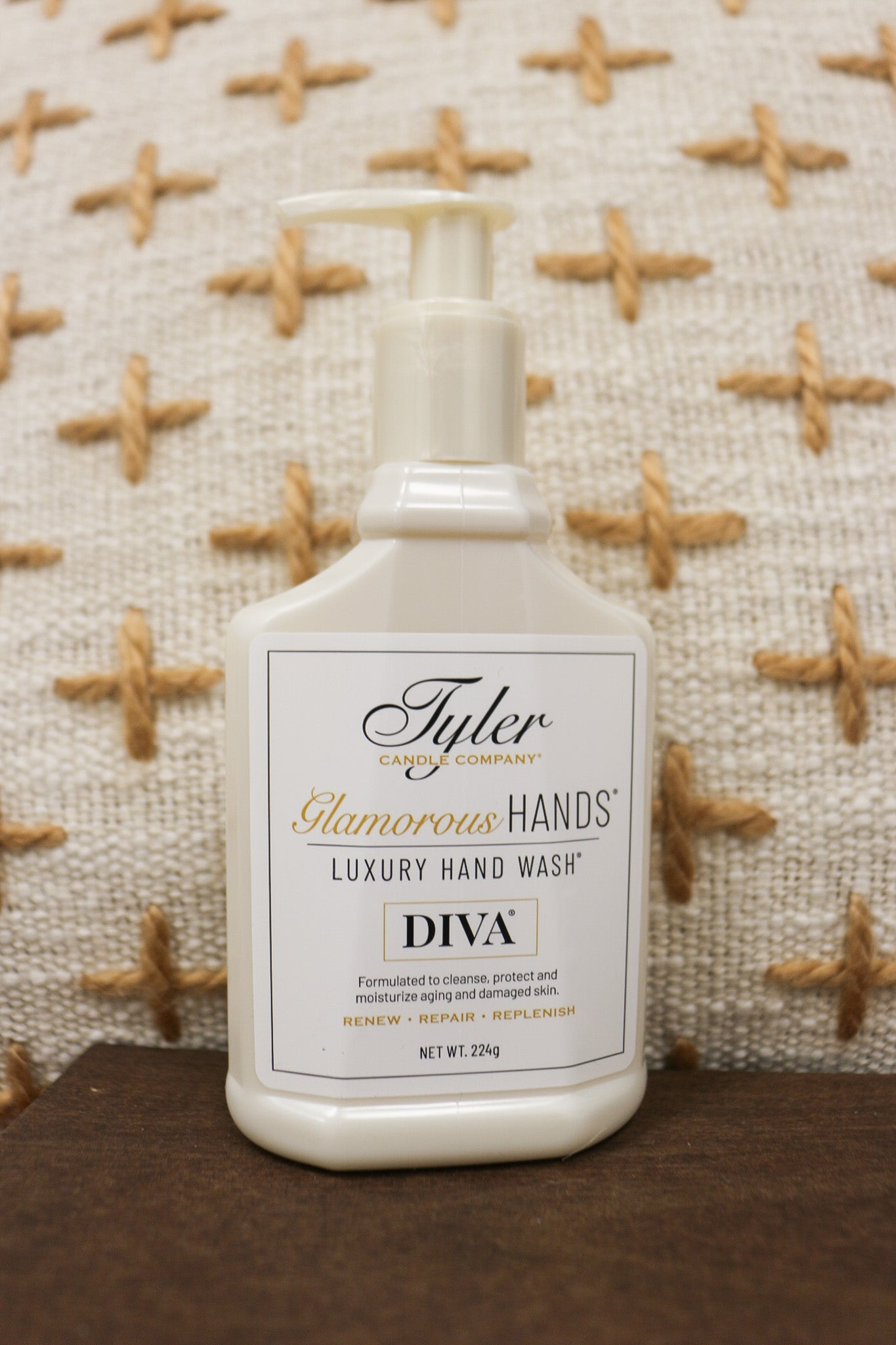 Tyler Luxury hand wash 8oz, shown in one of two available scents