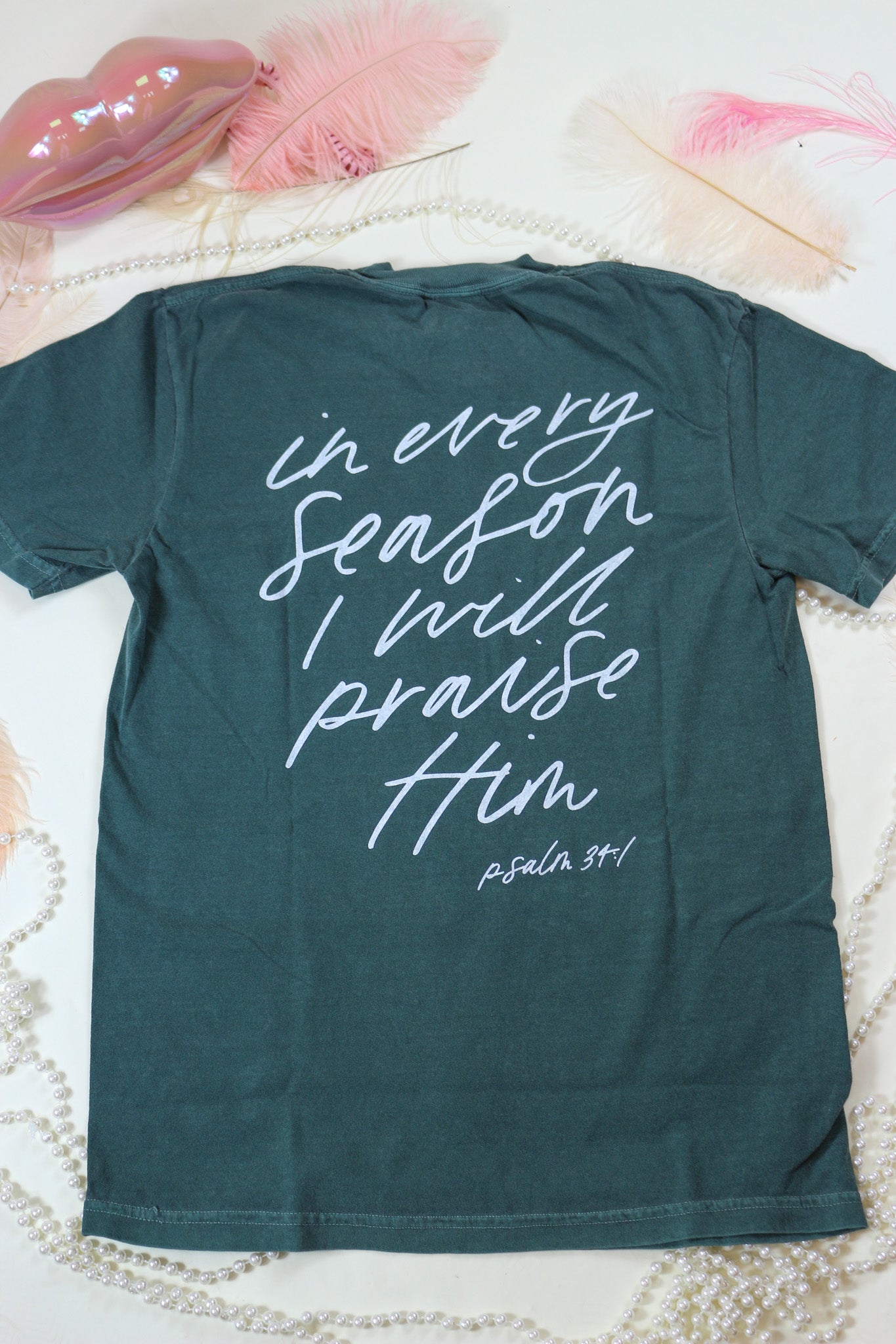 In Every Season Green Graphic Tee