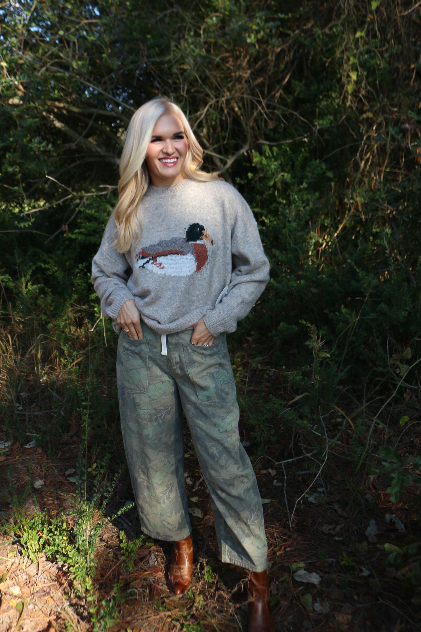 Full Of Sass Mallard Sweater -2 Colors