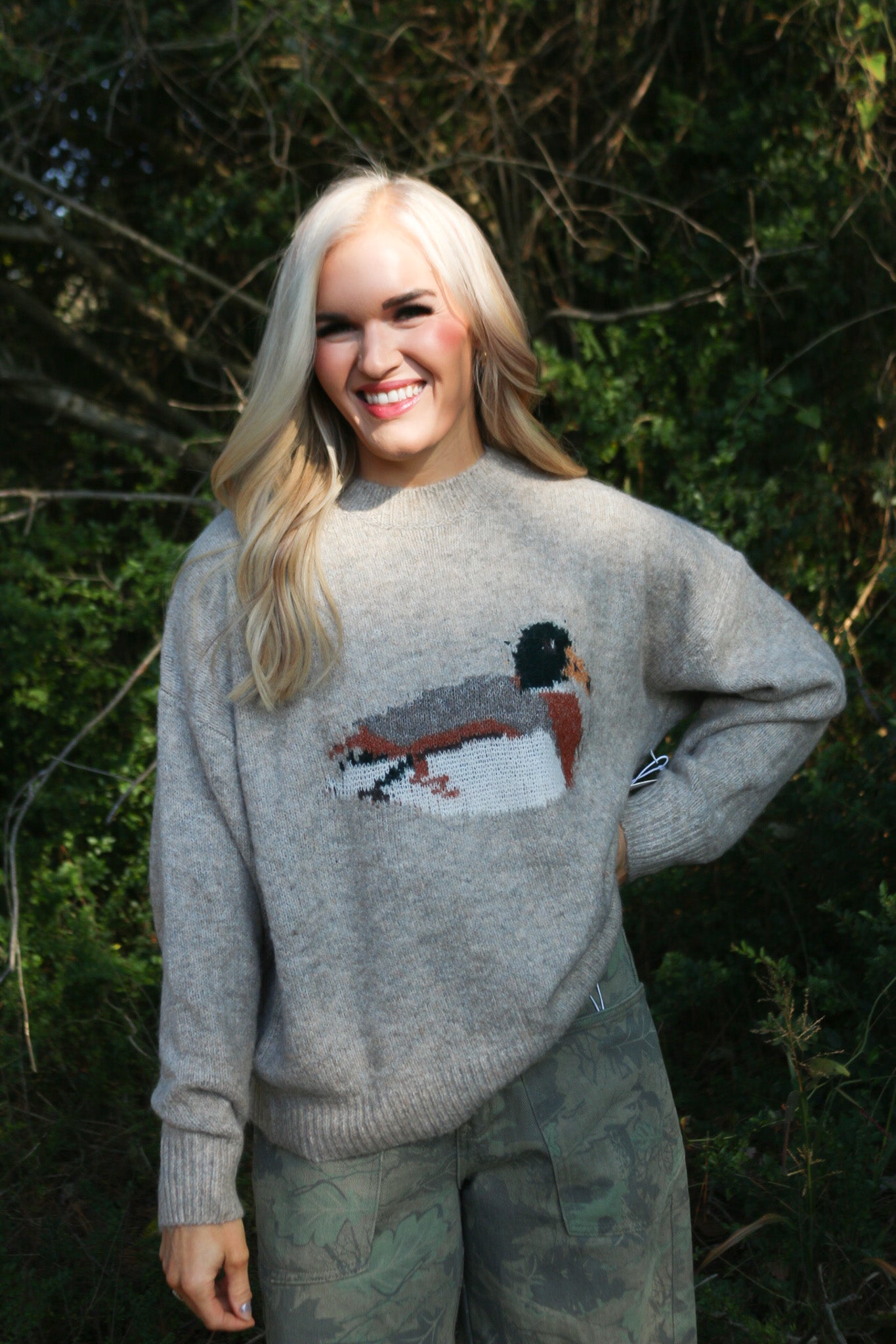Full Of Sass Mallard Sweater -2 Colors