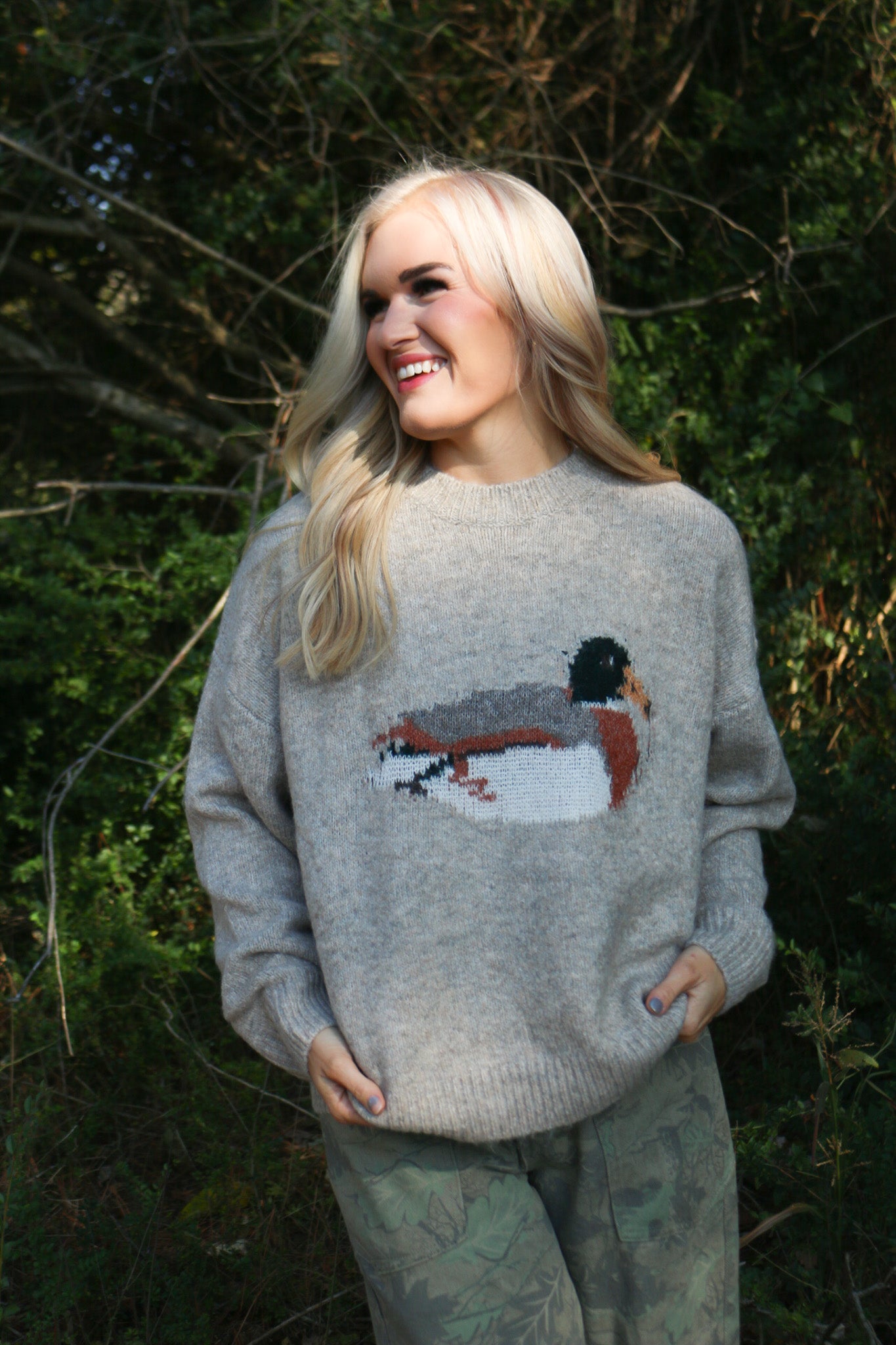 Full Of Sass Mallard Sweater -2 Colors