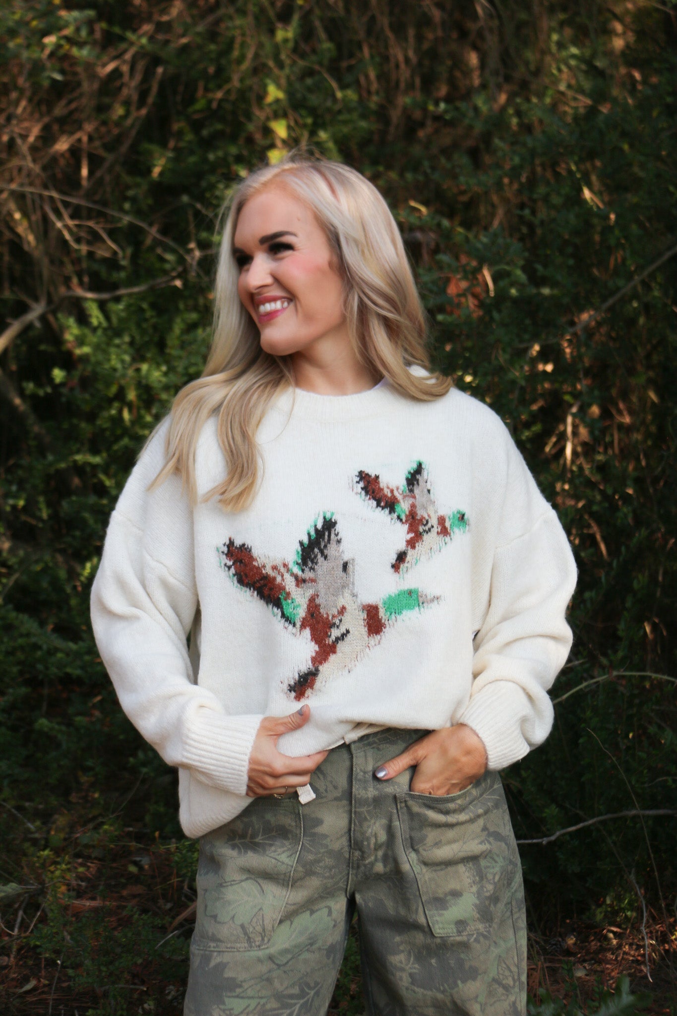 Full Of Attitude Flying Mallard Sweater -4 Colors
