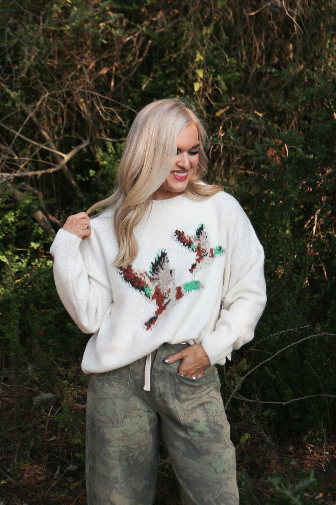 Full Of Attitude Flying Mallard Sweater -4 Colors