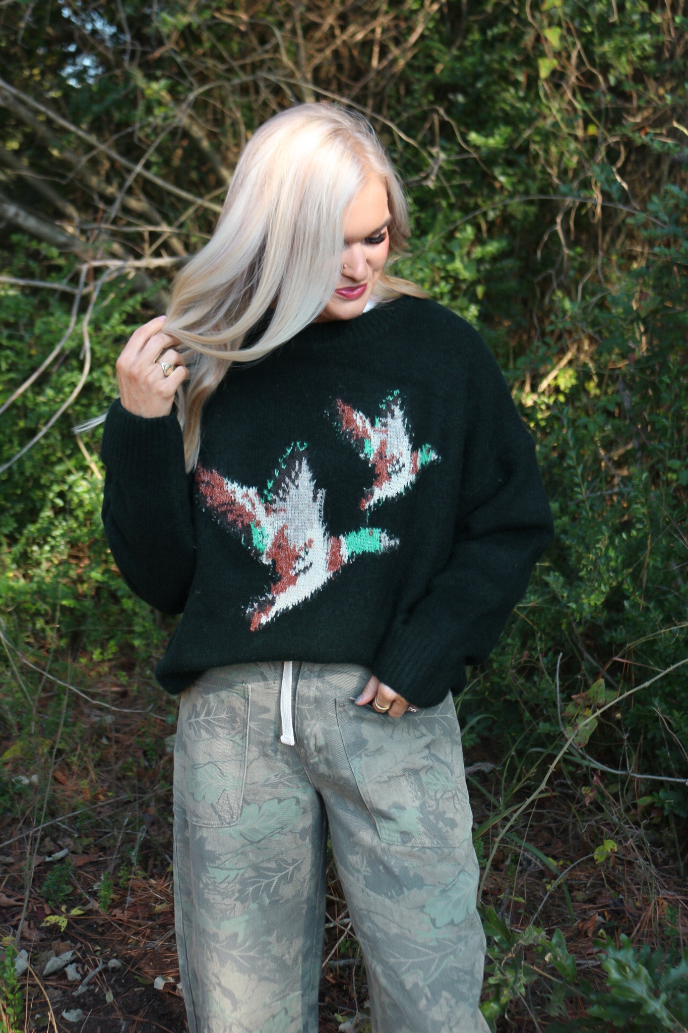 Full Of Attitude Flying Mallard Sweater -4 Colors