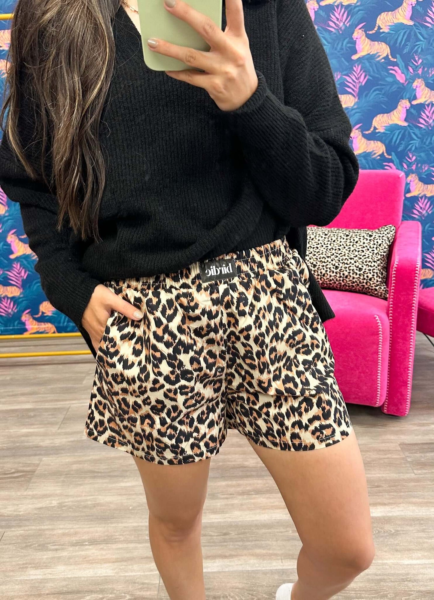 Birdie Leopard Boxer Shorts