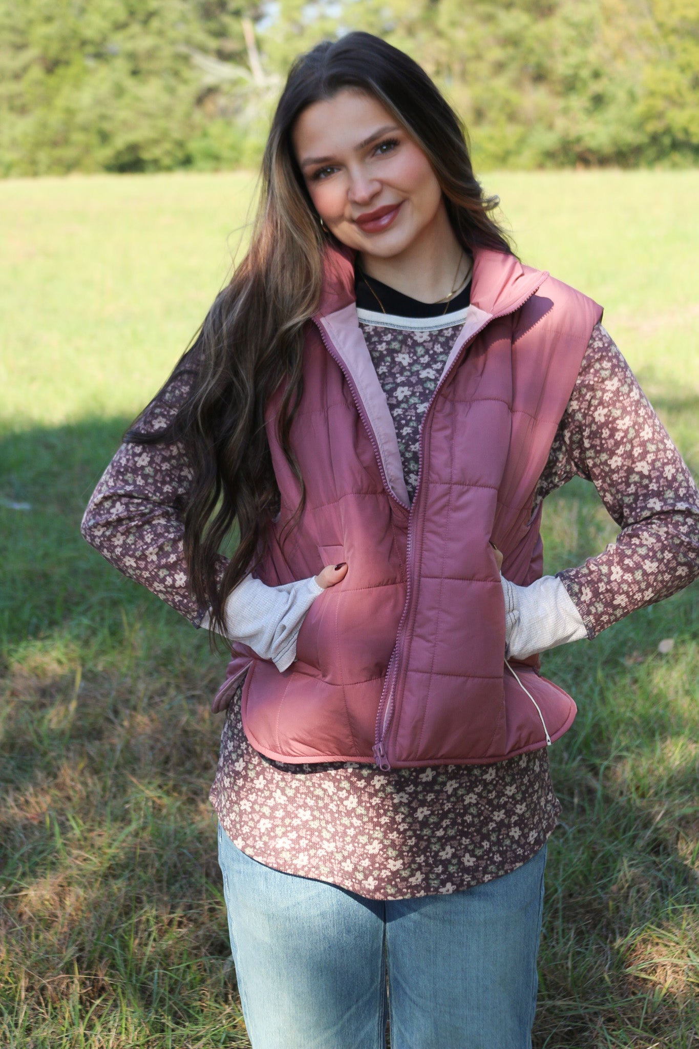 Sacred Heart Puffer Vest