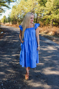 Match My Mood Ruffle Midi Dress