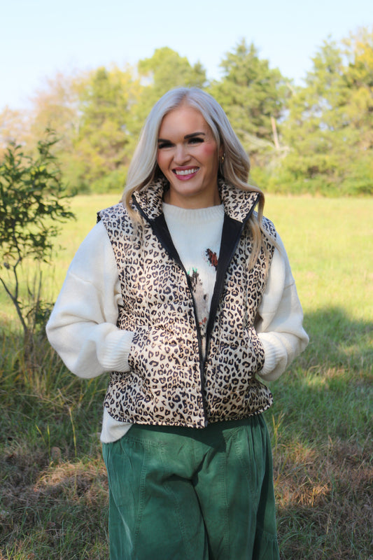 Sacred Heart Puffer Vest -5 Colors