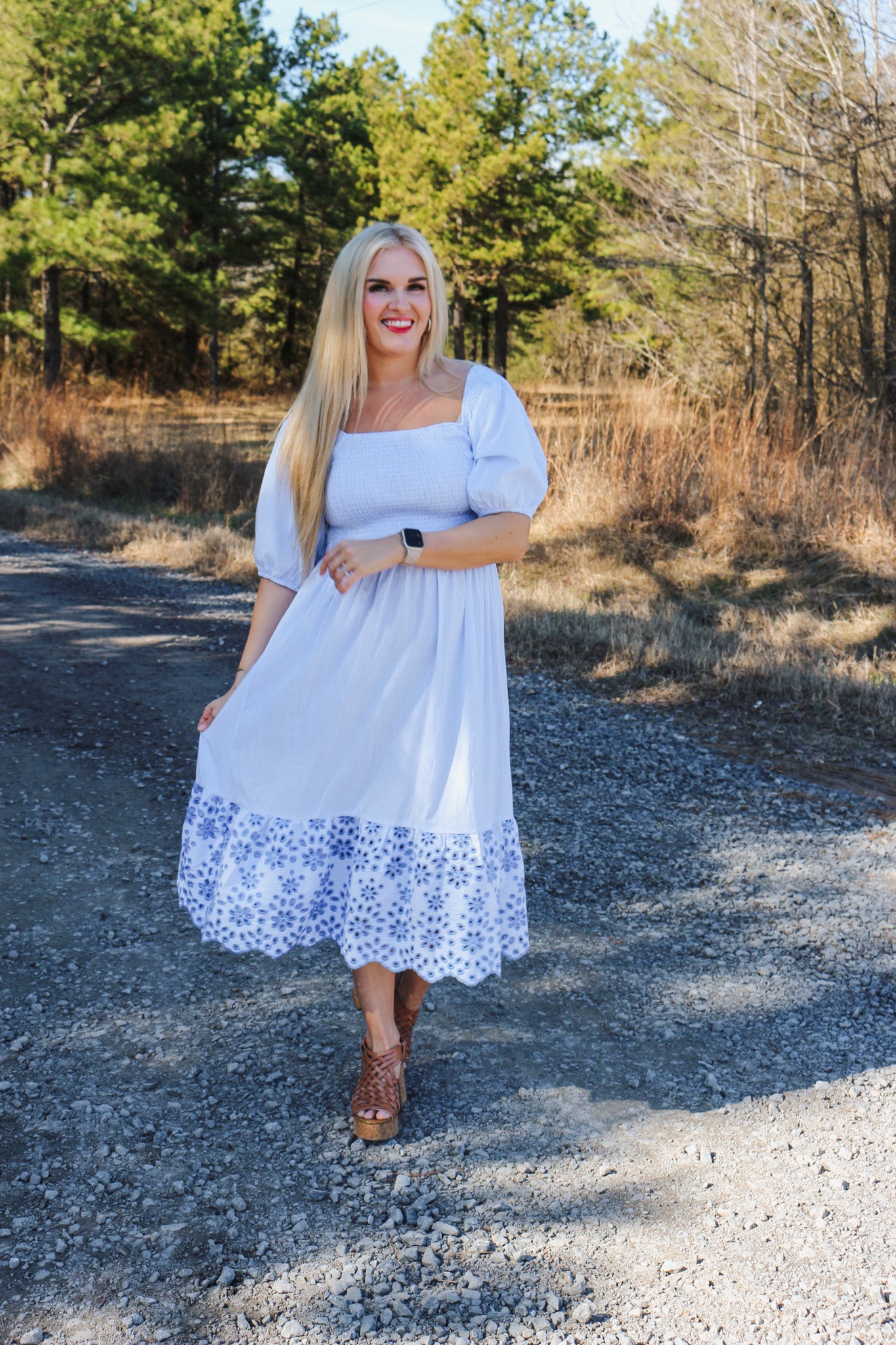 Endless Sunshine Light Blue Stripe Dress