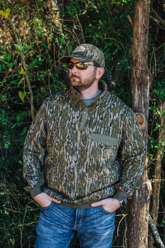 Men's Hermitage Quarter Snap Quilted Pullover- Bottomland