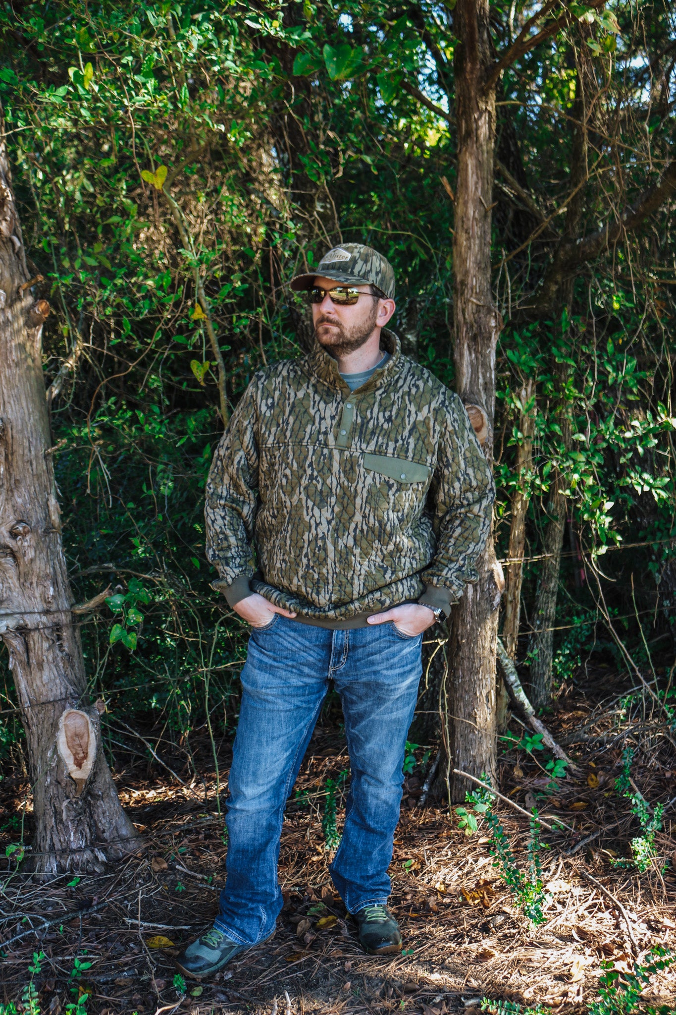 Men's Hermitage Quarter Snap Quilted Pullover- Bottomland