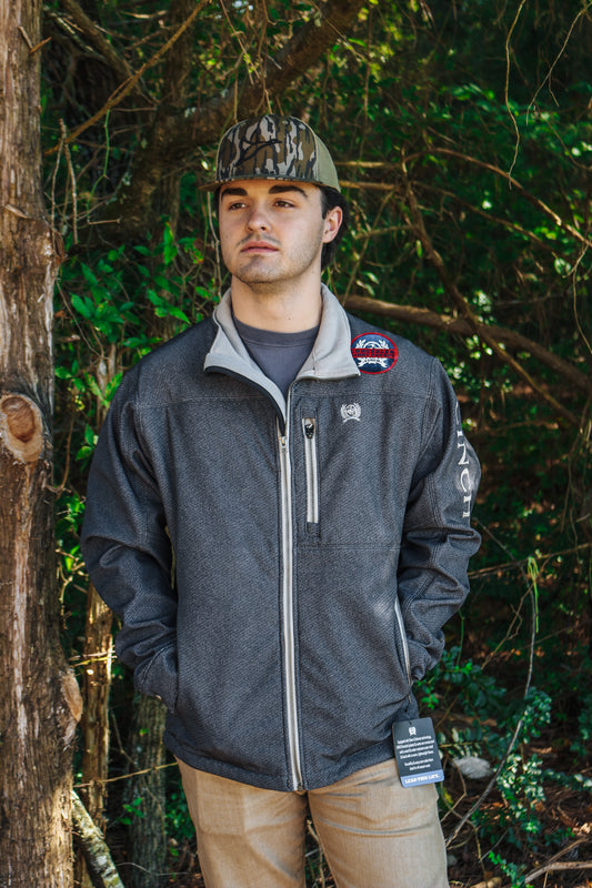 Mens Concealed Carry Bonded Grey Cinch Jacket