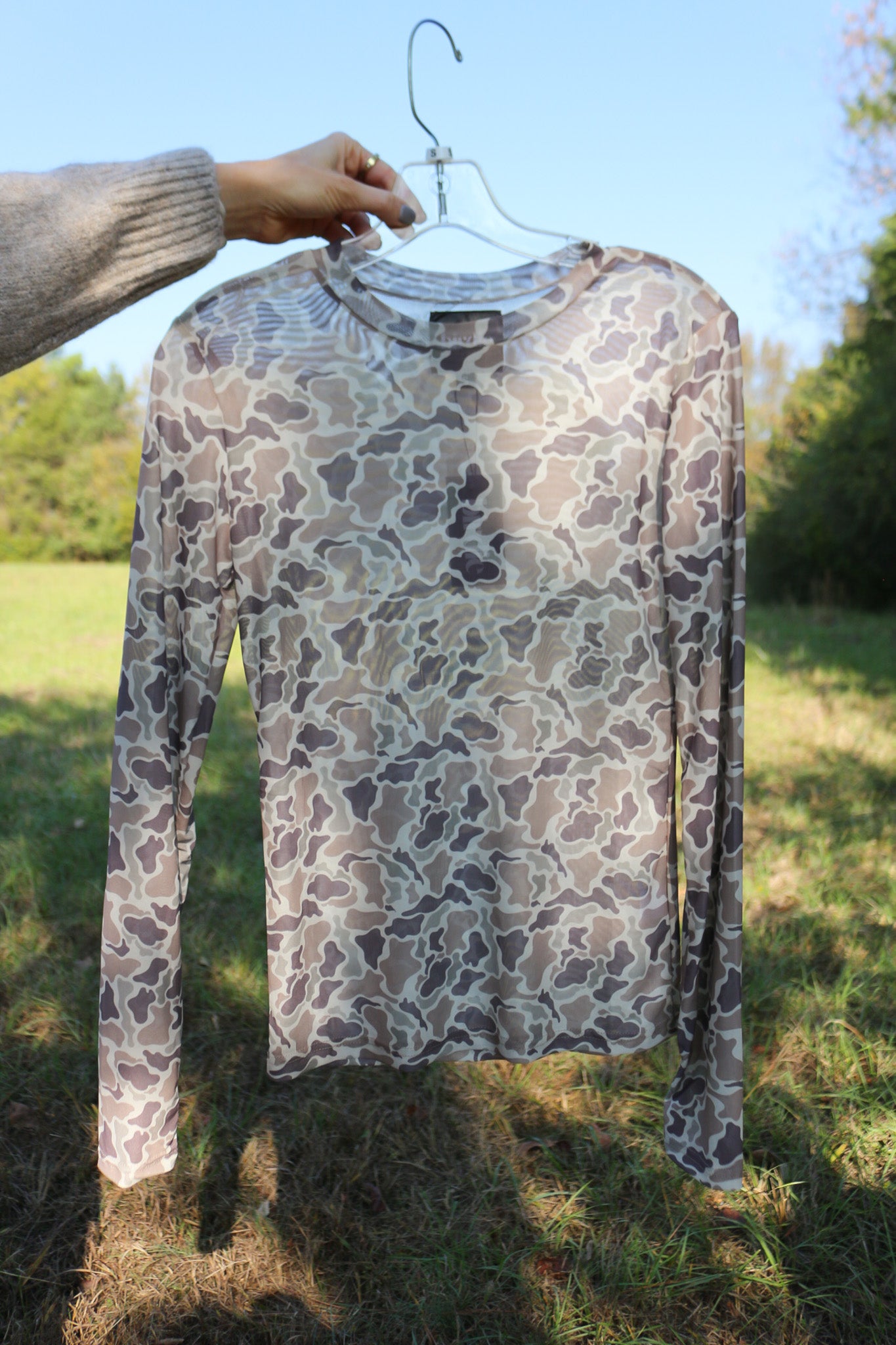 Pulling It Off Camo Mesh Top -2 Colors