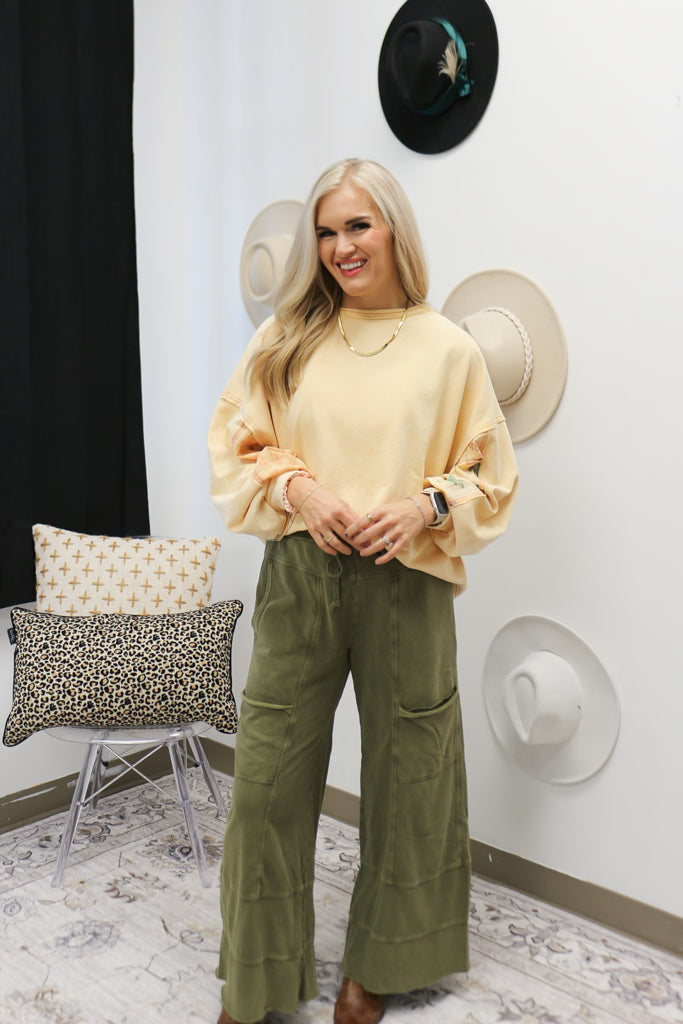 Clarity Is Coming Terry Pants -2 Colors