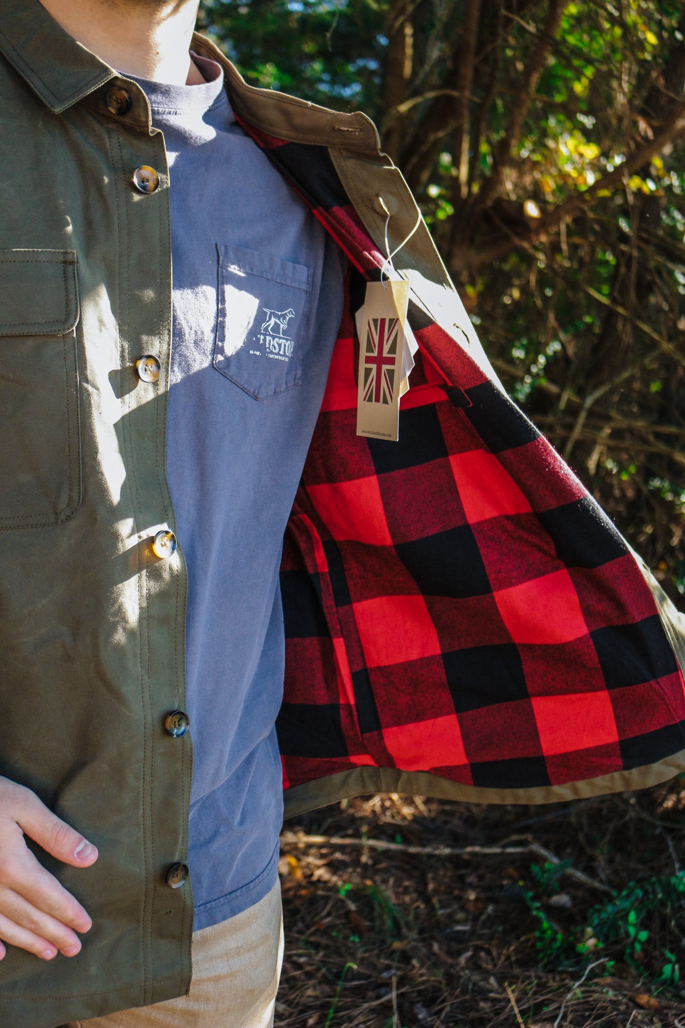 McAlister Waxed Cotton Olive Green Jacket