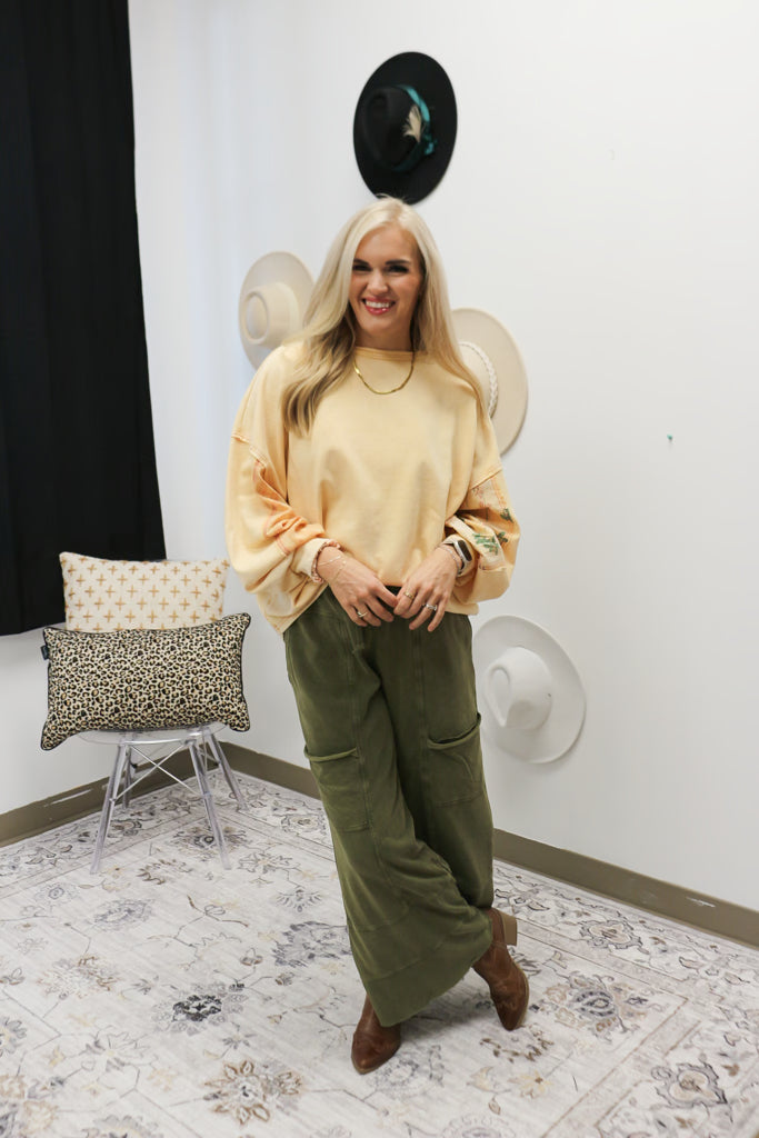 Clarity Is Coming Terry Pants -2 Colors