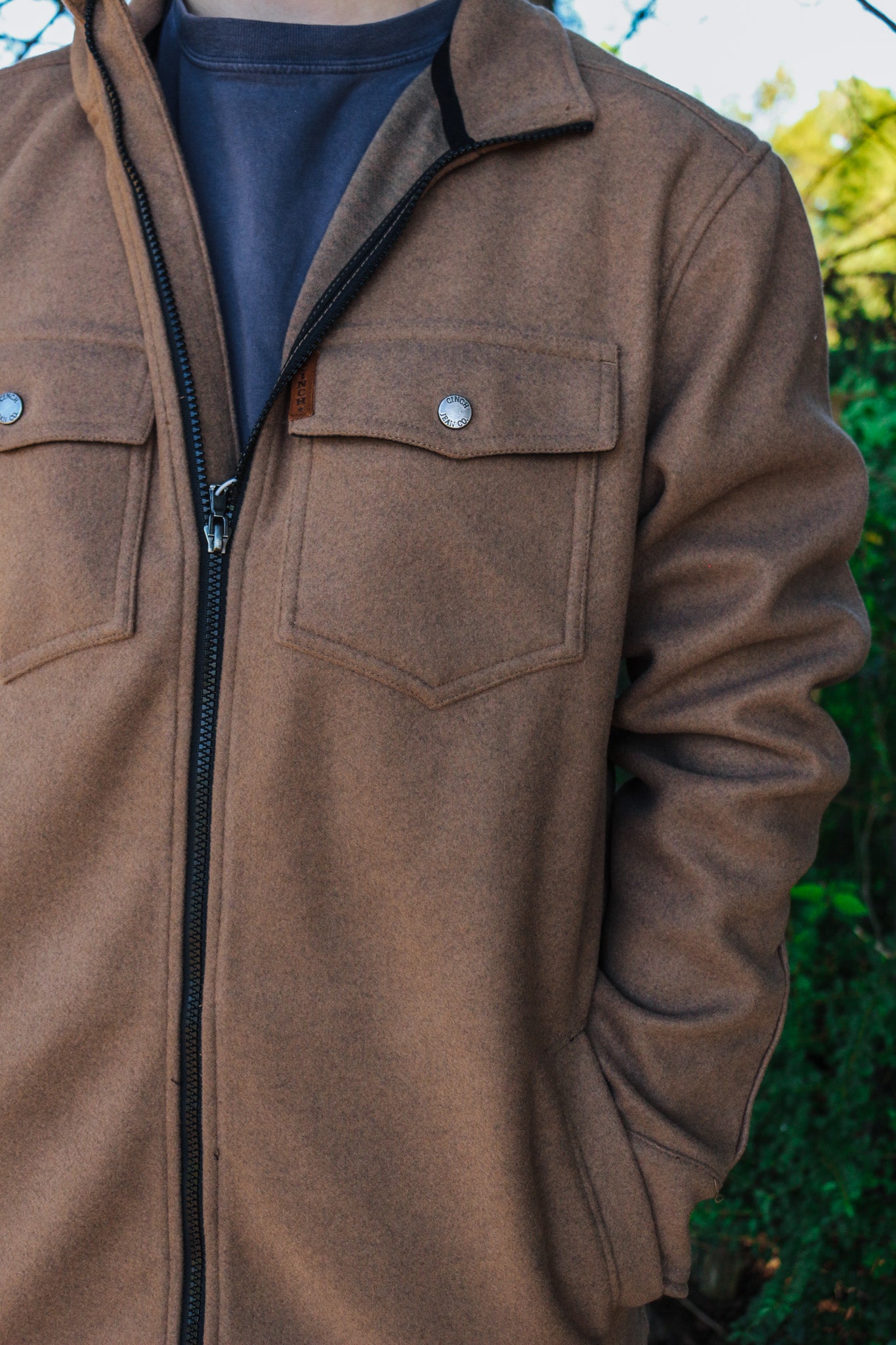 Men's Khaki Cinch Jacket