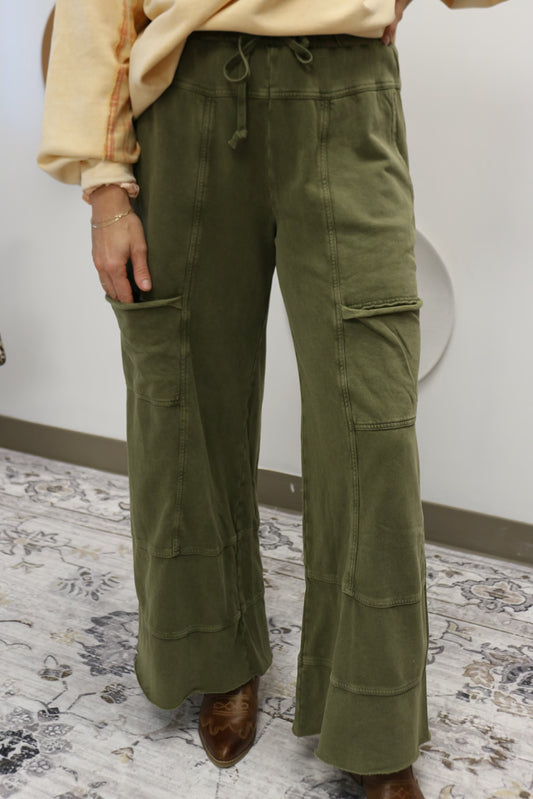 Clarity Is Coming Terry Pants -2 Colors