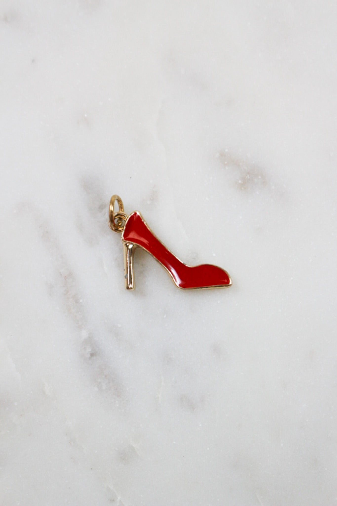 Red High Heel Charm