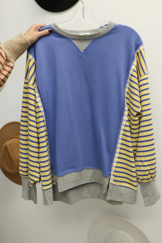 Always Good To See Striped Top -2 Colors