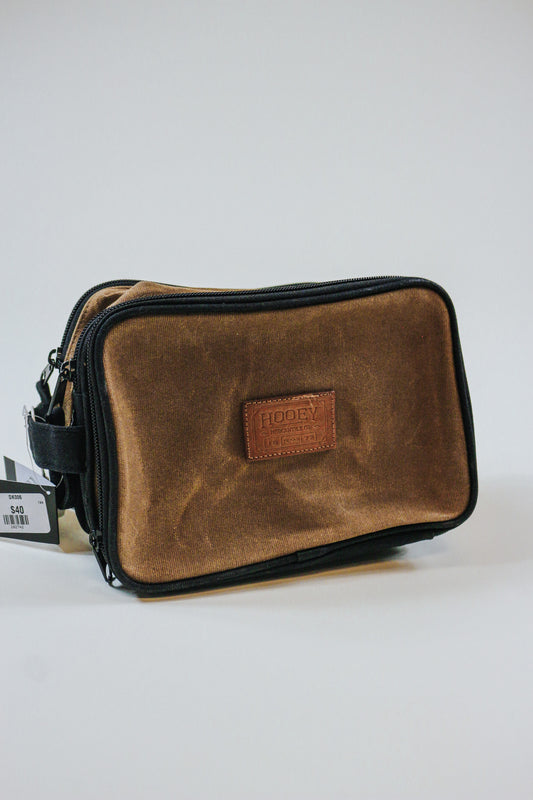 Dopp Kit Bag- Brown & Black