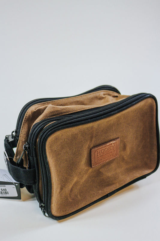 Dopp Kit Bag- Brown & Black