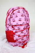 Simply Southern backpacks shown in camo, black, floral, pink cherry print, snake print, and navy floral
