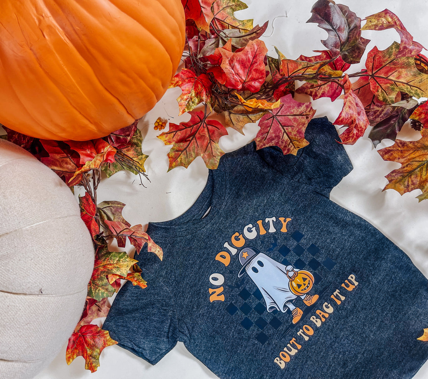 No Diggity Grey Halloween Kids Tee