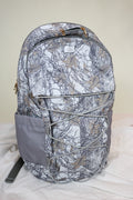 Simply Southern backpacks shown in camo, black, floral, pink cherry print, snake print, and navy floral