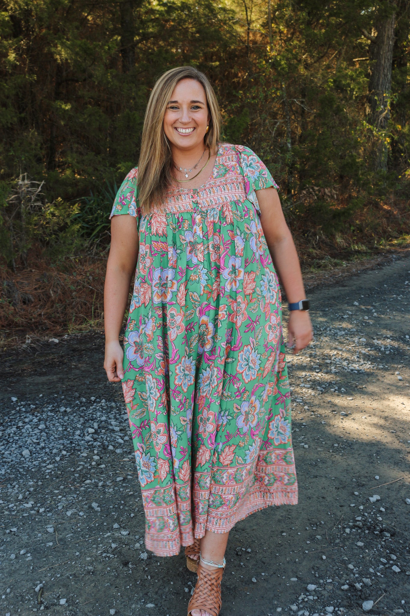 Stay Out Of Trouble Green Floral Jumpsuit