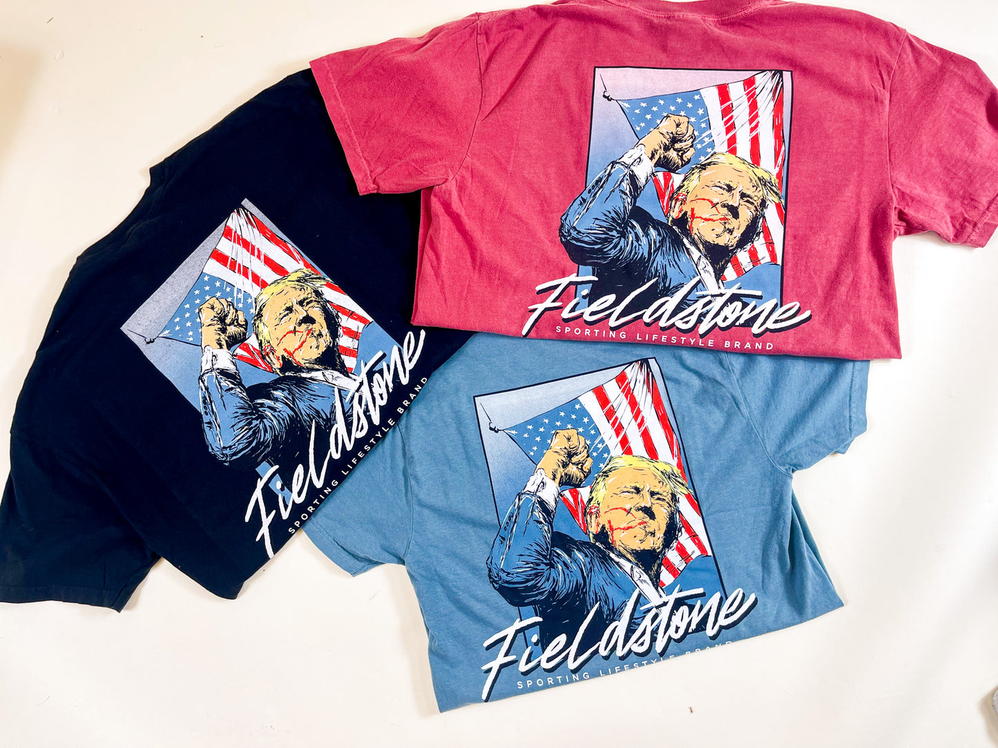 Trump Fight Fieldstone Tee