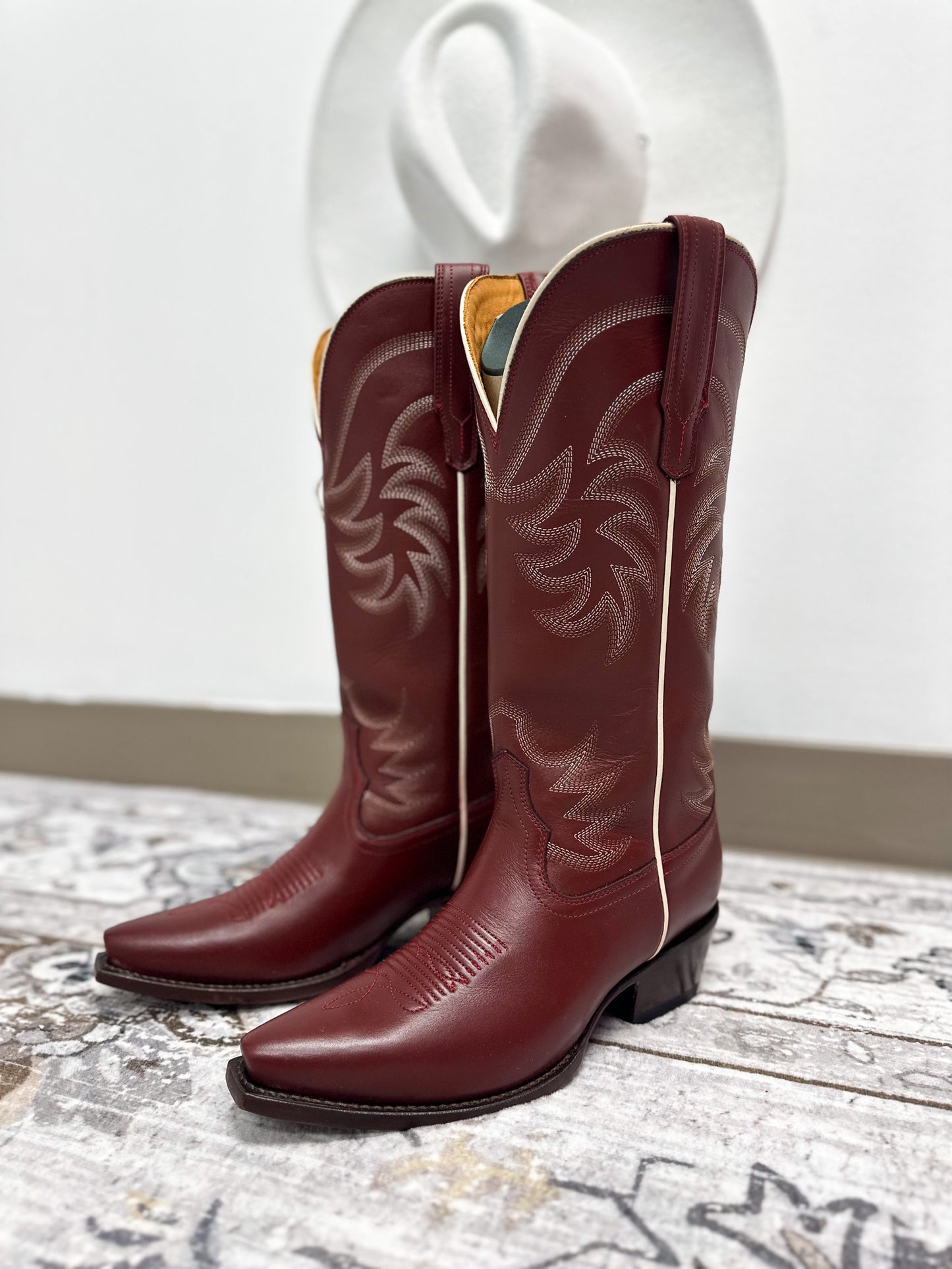 The Annie Scarlet Cowhide Women's Boot by Tecovas