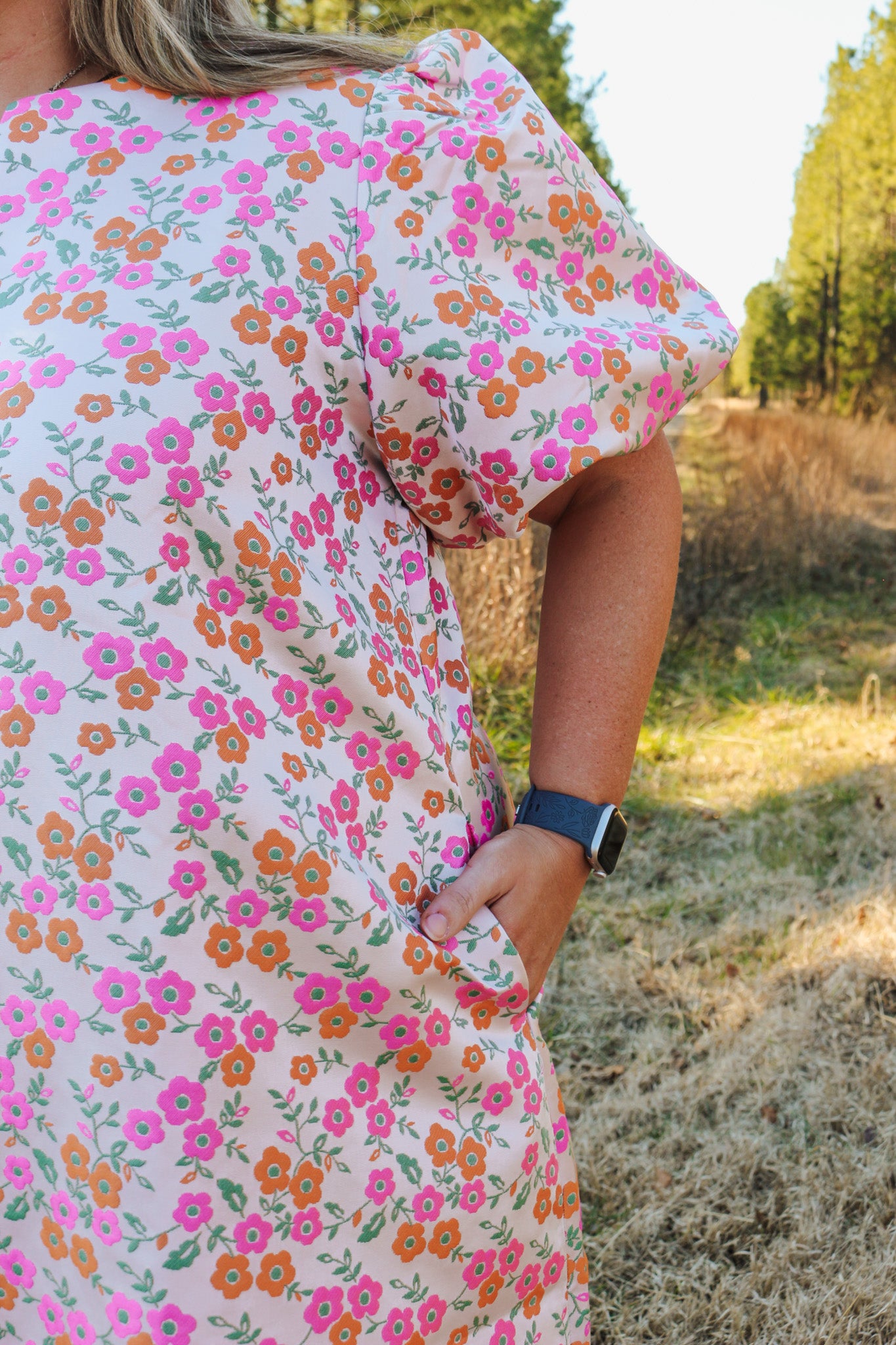 Blooming Friendship Pink Multi Floral Dress