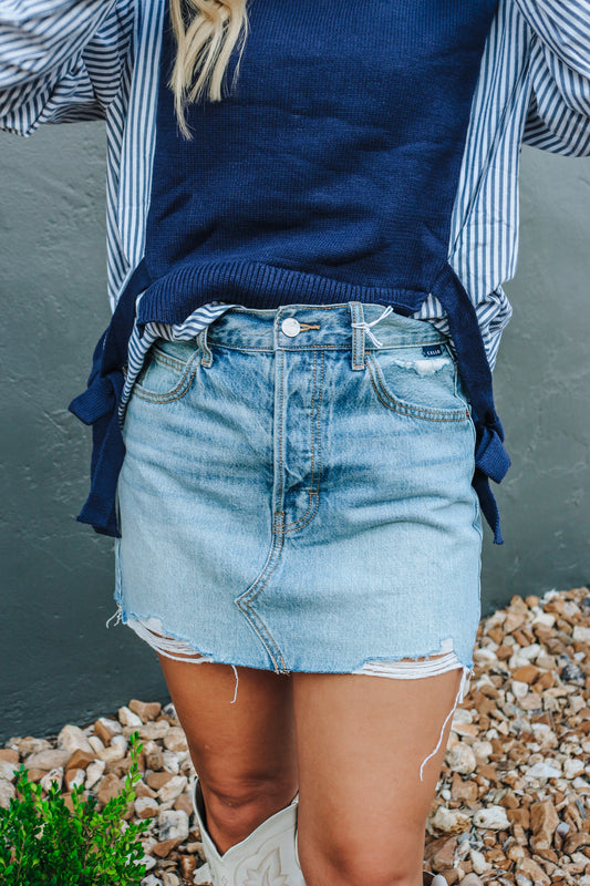 American Muse Denim Skirt