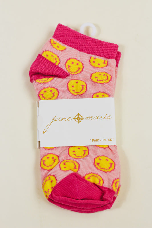 Sweet Smiles Pink Socks