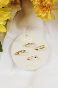 Layered Ring Set- Cream