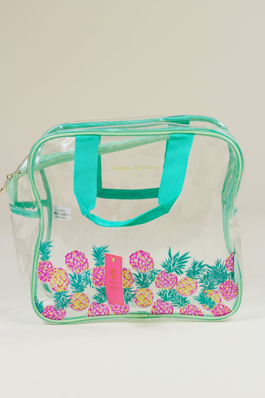 Mint Pineapple Clear Lunch Bag