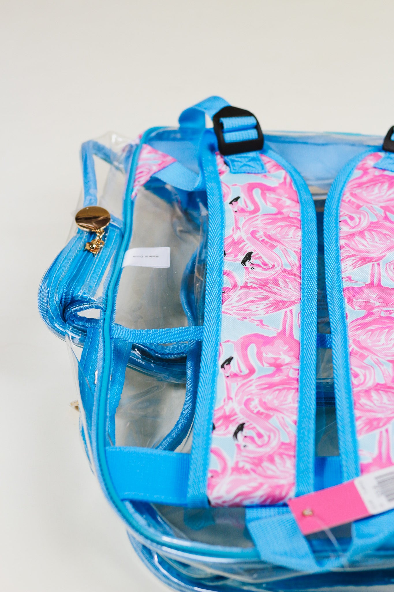 Clear discount blue backpack