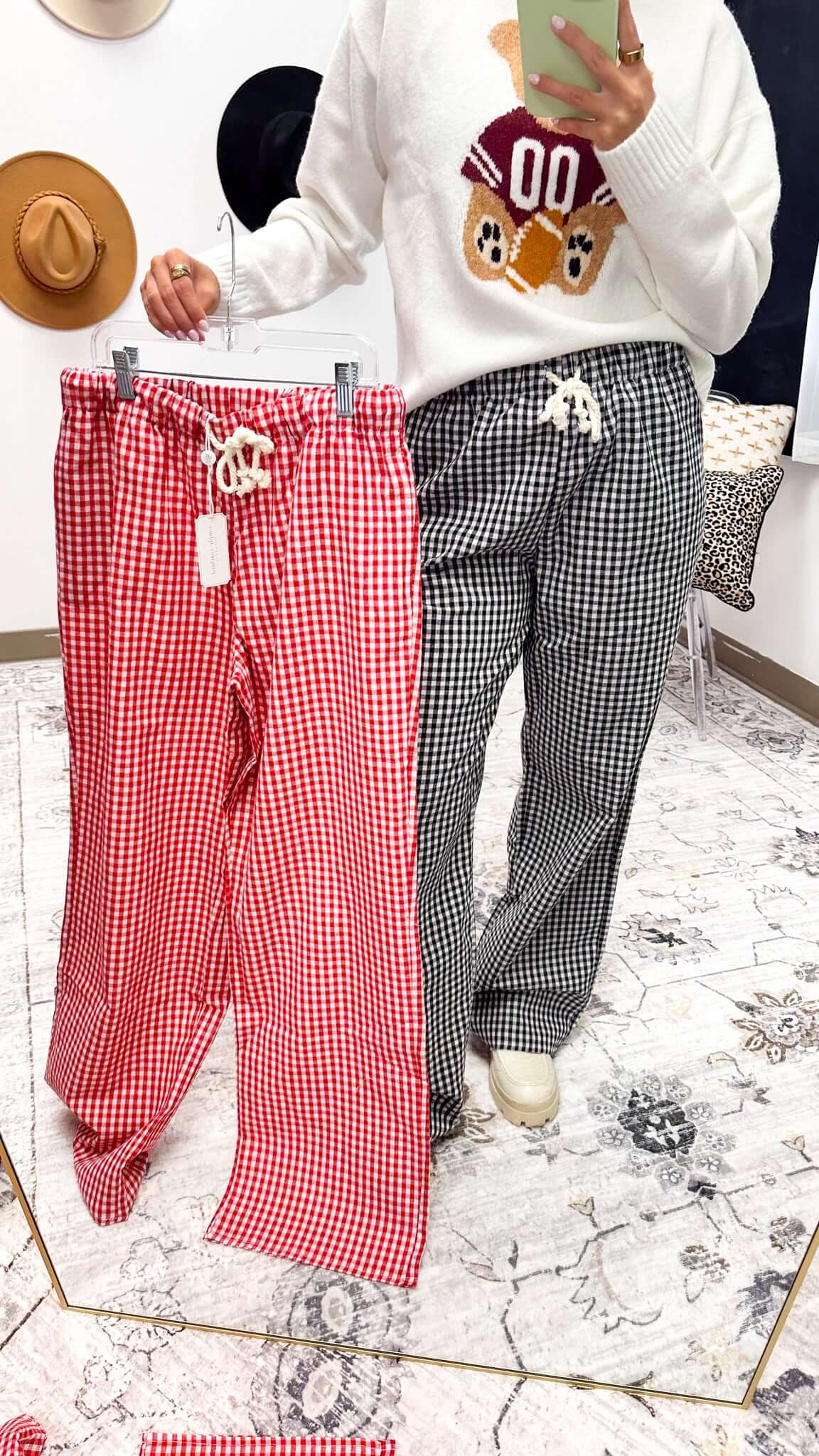 All The Right Ways Checkered Pants -2 Colors